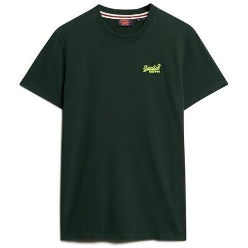 Kleidung Herren T-Shirts Superdry T-shirt en coton bio  Essential Logo Grün