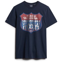 Kleidung Herren T-Shirts Superdry T-shirt  Gasoline Workwear Blau