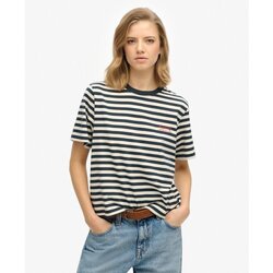 Kleidung Damen T-Shirts Superdry T-shirt uni femme  Country Club Blau