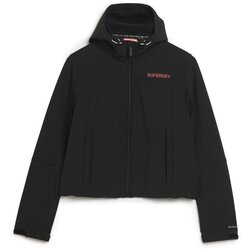Kleidung Damen Jacken Superdry Veste imperméable femme  Softshell Trekker Schwarz