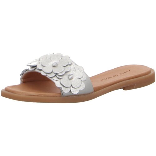 Schuhe Damen Pantoletten Apple Of Eden Pantoletten Ariela 19 Silbern