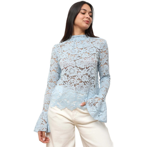 Kleidung Damen Tops / Blusen La Modeuse 74189_P175605 Blau