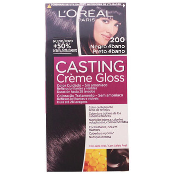 Beauty Damen Haarfärbung L'oréal Permanente Haarfarbe Casting Creme Gloss - 200 Noir Ebè Other