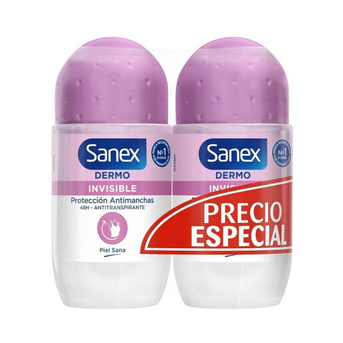Beauty Damen Deodorant Sanex Roll-on Deodorant Duo Dermo Unsichtbar 2 x 50 ml Other