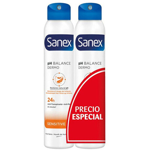 Beauty Damen Deodorant Sanex Deodorant Spray Duo Dermo Sensitiv 2 x 200 ml Other