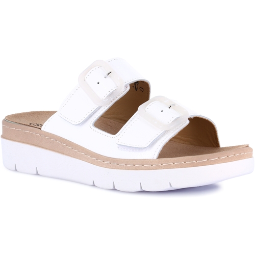 Schuhe Damen Pantoffel Grunland DSG-CE0454 Weiss