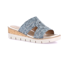 Schuhe Damen Pantoffel Grunland DSG-CI0893 Blau