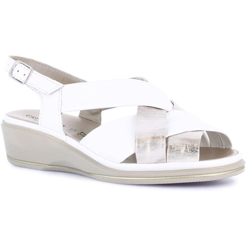 Schuhe Damen Sandalen / Sandaletten Grunland DSG-SA1949 Weiss