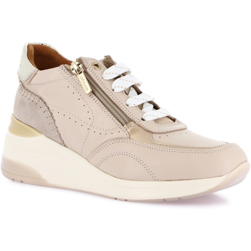 Schuhe Damen Sneaker Low Grunland DSG-SC4629 Beige