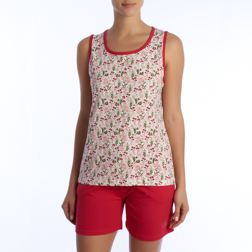 Kleidung Damen Pyjamas/ Nachthemden Kisses&Love KL45250-255 Rot