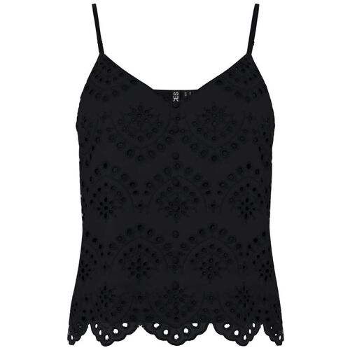 Kleidung Damen Tops Pieces 17156563 VILDE-BLACK Schwarz