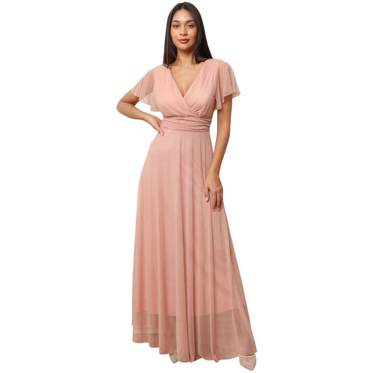 Kleidung Damen Kleider La Modeuse 74825_P176764 Rosa