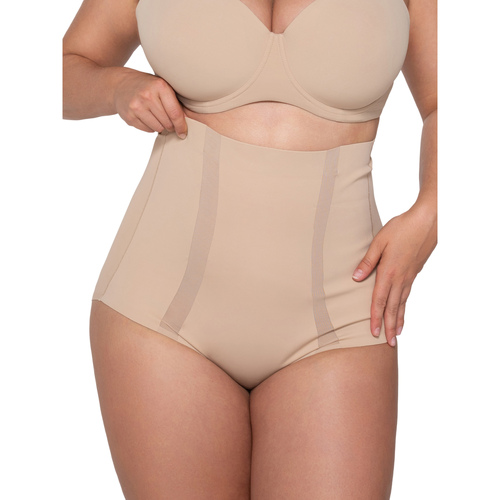 Unterwäsche Damen Shapewears Luna Ultrahoch geschnittener formender Taillenslip SCULPT Beige