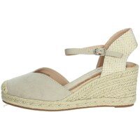 Schuhe Damen Leinen-Pantoletten mit gefloch Armata Di Mare AM184 Beige