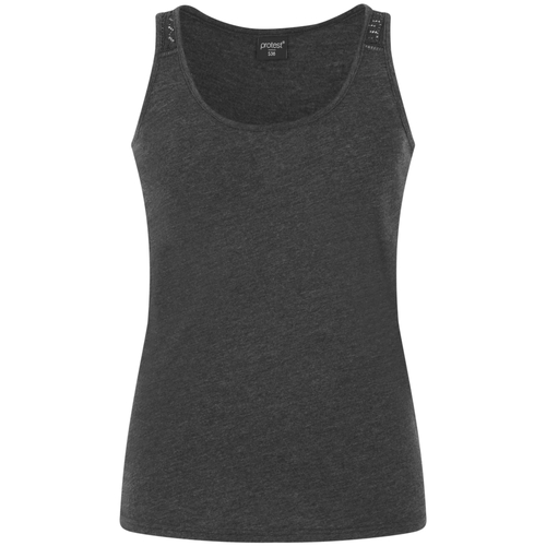 Kleidung Damen Tops Protest Débardeur femme  Impulses Schwarz