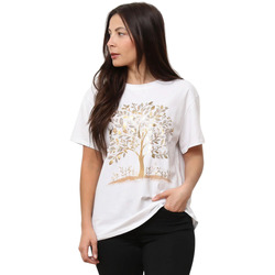 Kleidung Damen Tops / Blusen La Modeuse 74734_P176503 Weiss