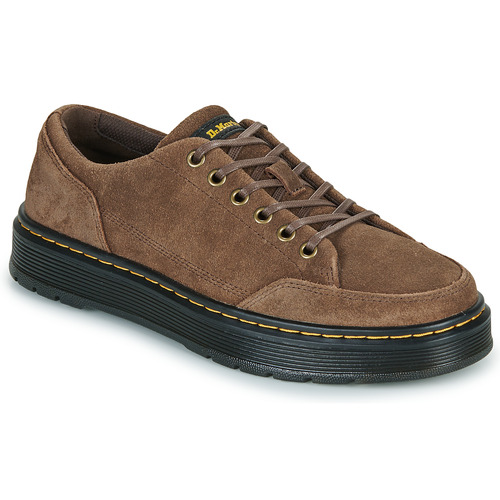 Schuhe Herren Sneaker Low Dr. Martens Brookline 6 Eye 6 Eye Shoe Dark Brown Bronx Suede Braun
