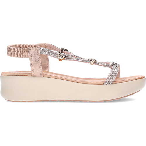 Schuhe Damen Sandalen / Sandaletten Exé Shoes BZX33170-002 Damen Sandalen PINK_GOLD