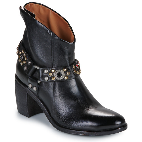 Schuhe Damen Low Boots Airstep / A.S.98 RITHM JEWEL Schwarz