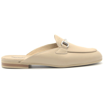 Schuhe Damen Slipper NeroGiardini mocassino a sabot in pelle Beige