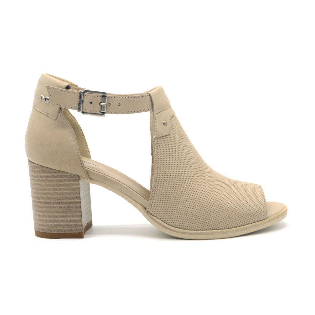 Schuhe Damen Ankle Boots NeroGiardini tronchetto open-toe Beige