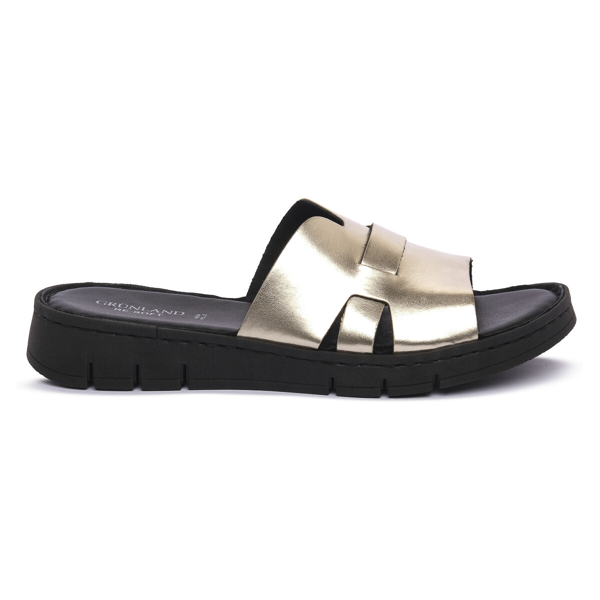 Schuhe Damen Pantoffel Grunland PLATINO 30GITA Grau