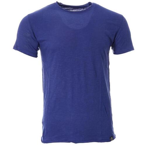 Kleidung Herren T-Shirts & Poloshirts Paname Brothers PB-TED Blau