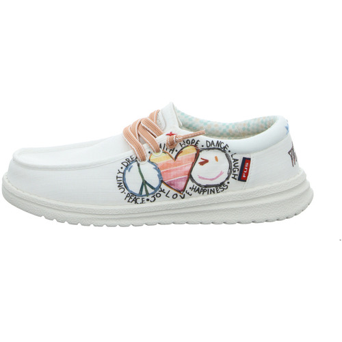 Fusion Schnuerschuhe Emma print Weiss