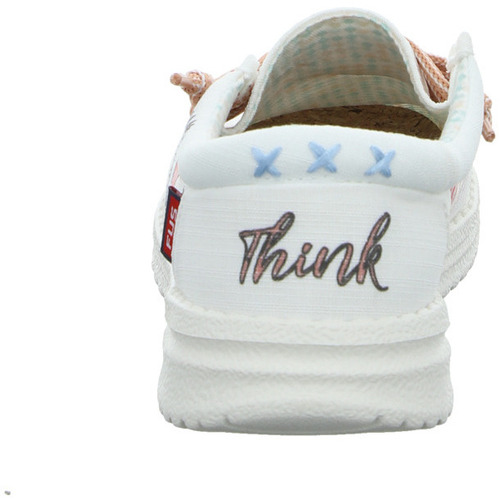 Fusion Schnuerschuhe Emma print Weiss