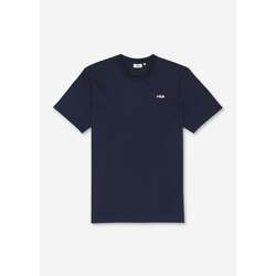 Kleidung Herren T-Shirts & Poloshirts Fila Laas regular tee - black iris Schwarz