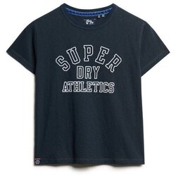 Kleidung Damen T-Shirts Superdry T-shirt ajusté à motif femme  Athletic Essentials Blau