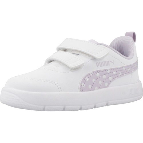 Puma COURTFLEX V3 DOTTY V INF Weiss