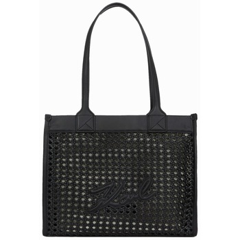 Taschen Damen Taschen Karl Lagerfeld SKUARE MD TOTE WOVEN Schwarz