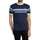 Kleidung Herren T-Shirts Fila James T-Shirt mit garngefärbten Streifen Blau