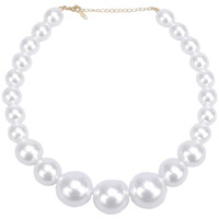 Uhren & Schmuck Damen Collier La Modeuse 74702_P176452 Weiss