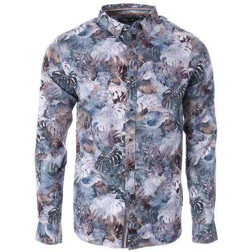Kleidung Herren Langärmelige Hemden Rms 26 RM-4773 Blau