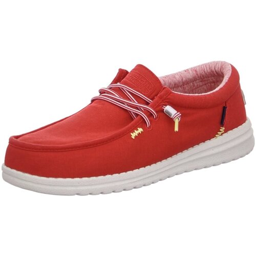 Schuhe Herren Slipper Fusion Schnuerschuhe Jack red Rot