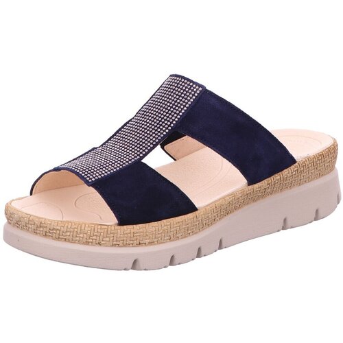 Schuhe Damen Sandalen / Sandaletten Gabor Sandaletten Glamour Pantoletten Glitzer 63.721.16 63.721.16 Blau