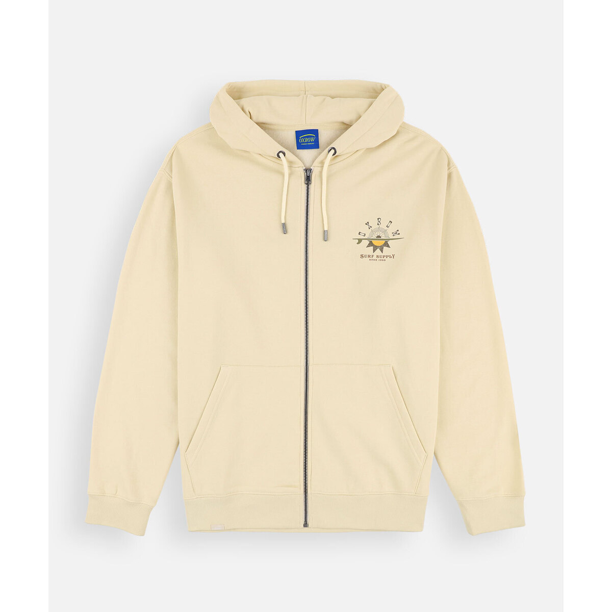 Kleidung Herren Sweatshirts Oxbow Sweat zippé SANDBAR Beige
