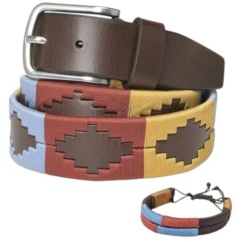 Pelpe Colores POLO Cinturón estilo argentino Rojo Rot