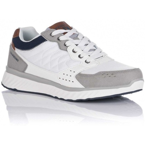 Schuhe Herren Sneaker Low Sweden Kle 261501 Weiss