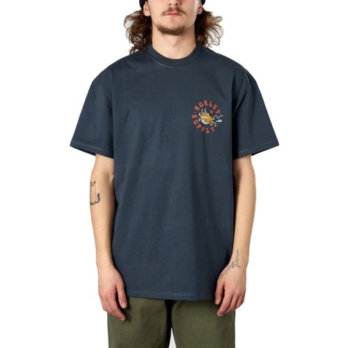 Kleidung Herren T-Shirts & Poloshirts Hurley DRAGON LAGOON SS Blau