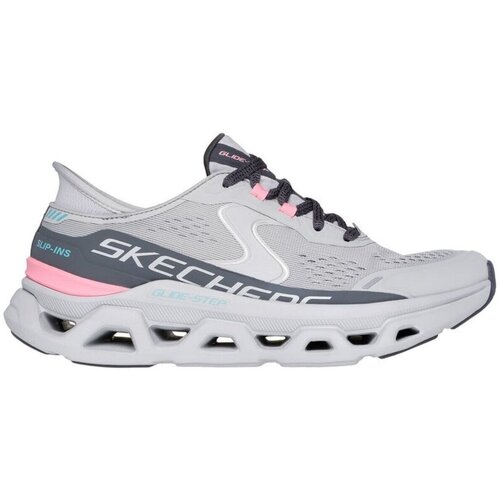 Schuhe Damen Slipper Skechers Slipper Glide Step Schuhe  Slip-Ins 150510 150510 GYPK Grau