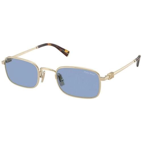 Uhren & Schmuck Damen Sonnenbrillen Miu Miu 0MU A53S ZVN60O Gold