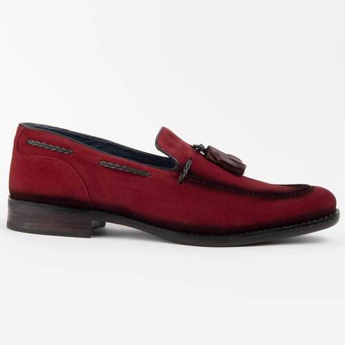 Schuhe Herren Slipper Purapiel 102777 Rot