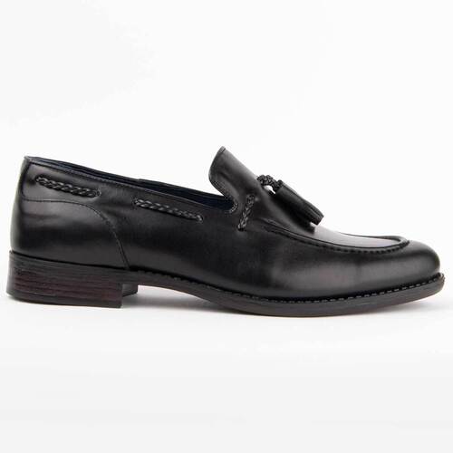 Schuhe Herren Slipper Purapiel 102781 Schwarz