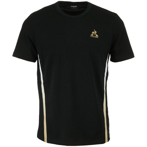 Kleidung Herren T-Shirts Le Coq Sportif Bat Sp Tee Ss N2 Schwarz