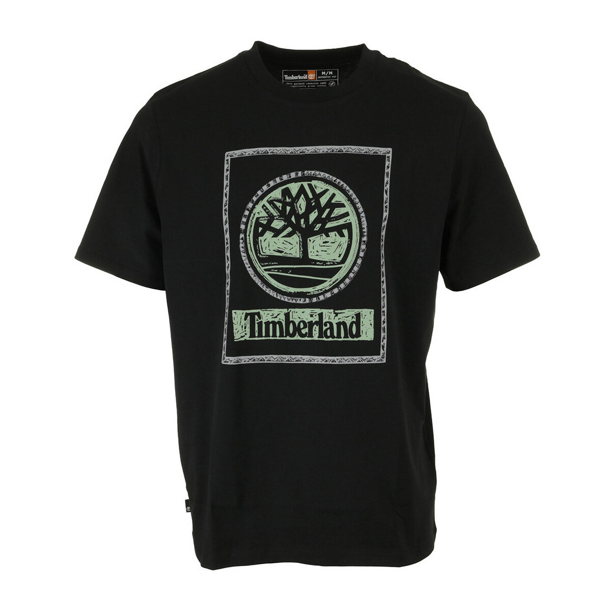 Kleidung Herren T-Shirts Timberland Front Seasonal Stack Lo Schwarz