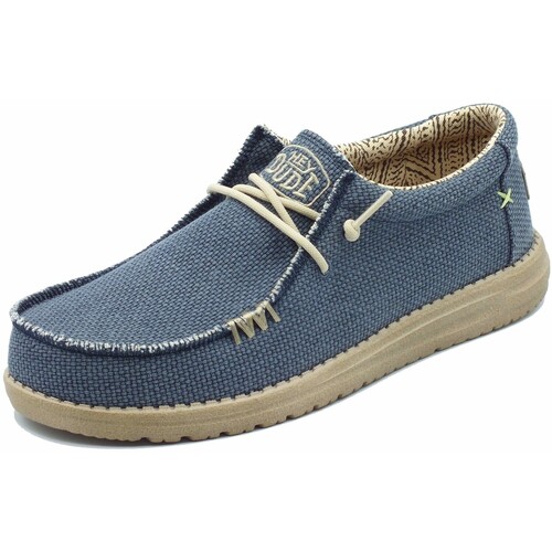 Schuhe Herren Derby-Schuhe & Richelieu HEYDUDE 40003-4NM Wally Braided Blue Blau