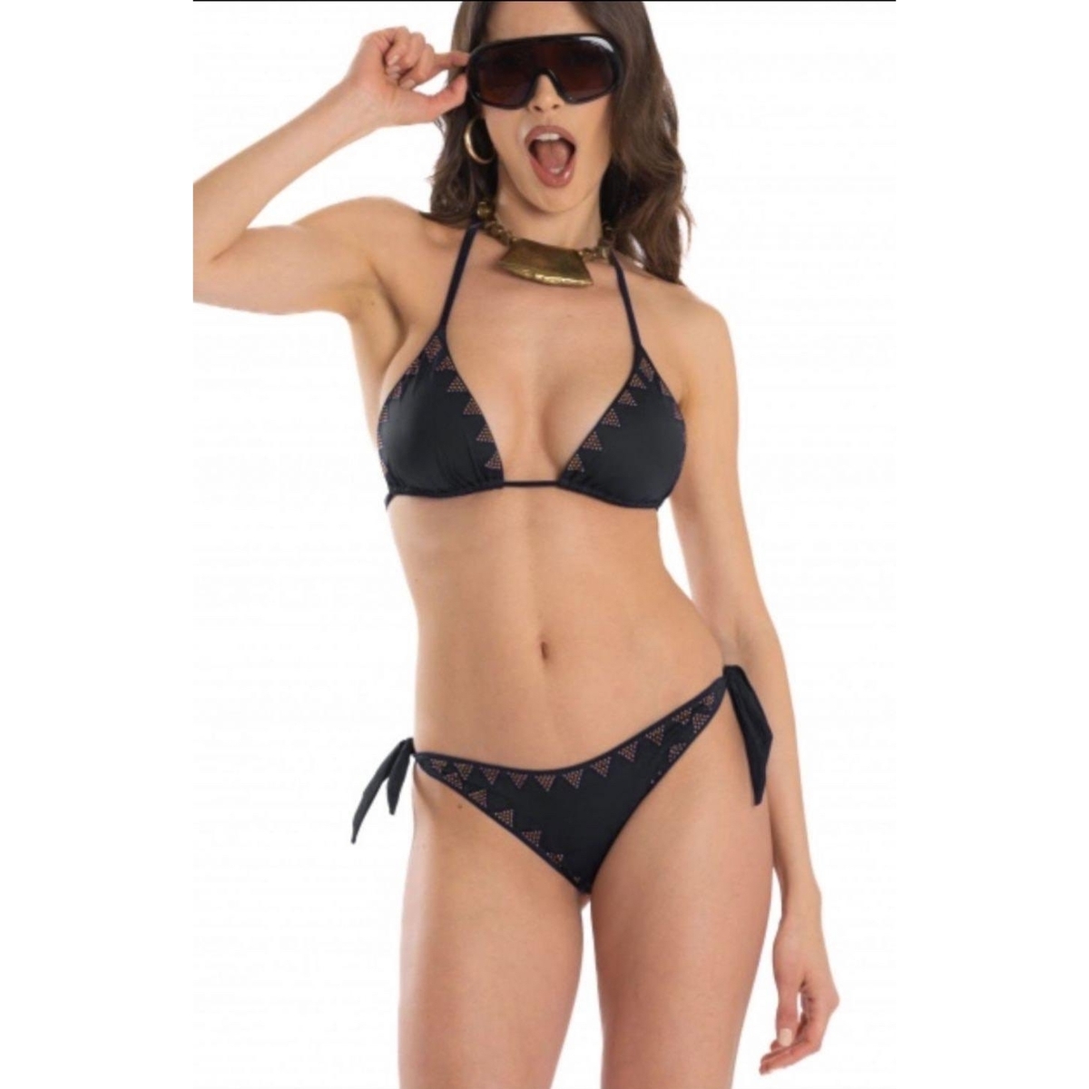 Kleidung Damen Bikini Pin-Up Stars  Schwarz